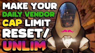 (Unlimited Caps) How To Rest The Daily Vendor Cap Limit - Fallout 76