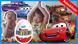 Kinder Joy Surprise Eggs Disney Pixar Cars - We Got Fake Cars Inside