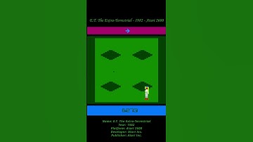 E.T. The Extra-Terrestrial - 1982 - Atari 2600 ( Atari VCS ) ( Shorts ) #atari #atari2600 #atarivcs