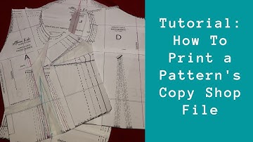 Tutorial How to Print a Pattern