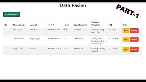 Membuat CRUD Laravel 8 sederhana ( Part-1 )