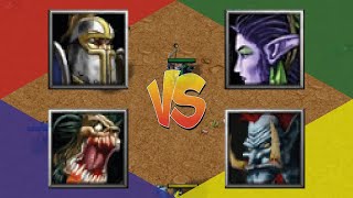 Warcraft 3 Footman vs Headhunter vs Ghoul vs Archer AllFullGrade