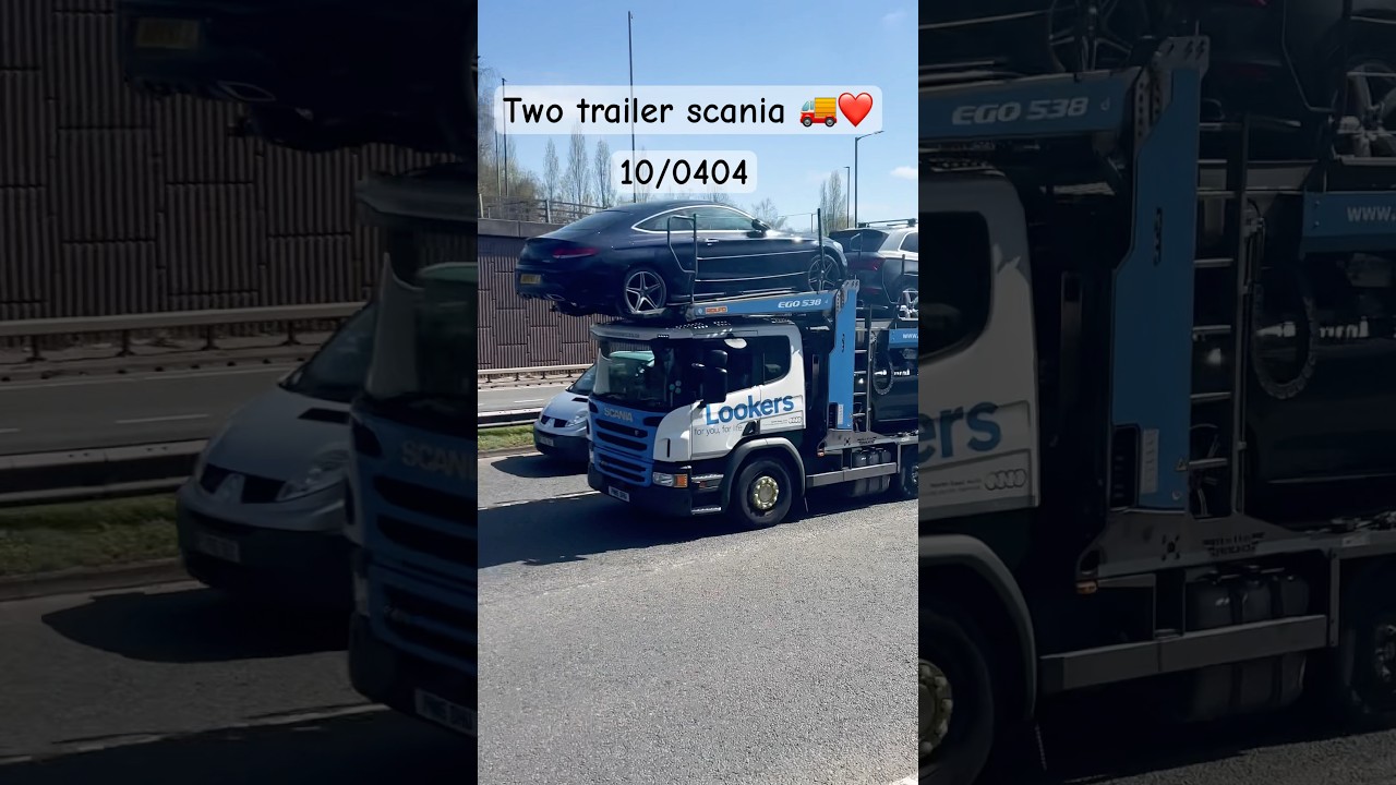 🚛🔥 Massive Two-Trailer Scania Truck UK | Road King in Motion! 