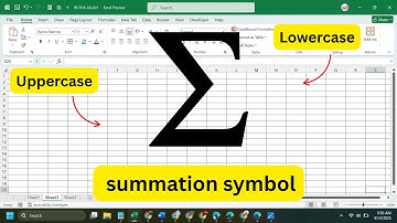 How to type summation symbol [Sigma sign Σ] in Excel