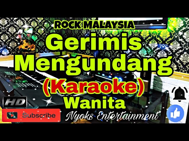 GERIMIS MENGUNDANG - Slam (Karaoke Malaysia) Nada Wanita || B=DO class=