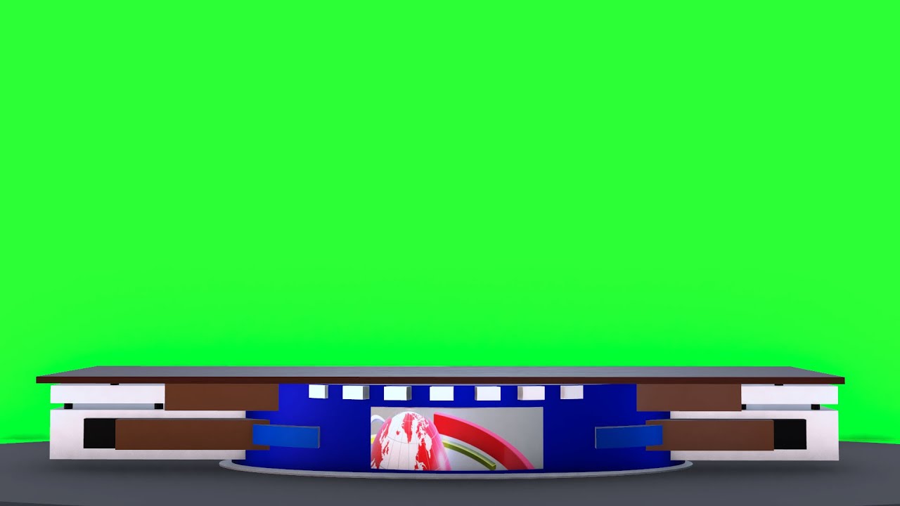 News Studio Desk Free Green Screen Mtc Tutorials Youtube