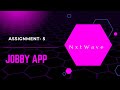 Jobby App | Assignment 5 | REACT JS | NxtWave | CCBP 4.0
