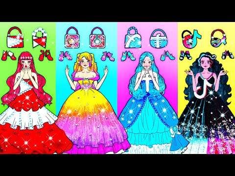 DIY Paper Dolls & Crafts - Social Network Makeup And Dress Up Part 2 - Barbie Friend Handmade