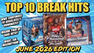 WWE CARDS TOOK OVER!! | Top 10 Sports Card Break Hits (June 2026) screenshot 2