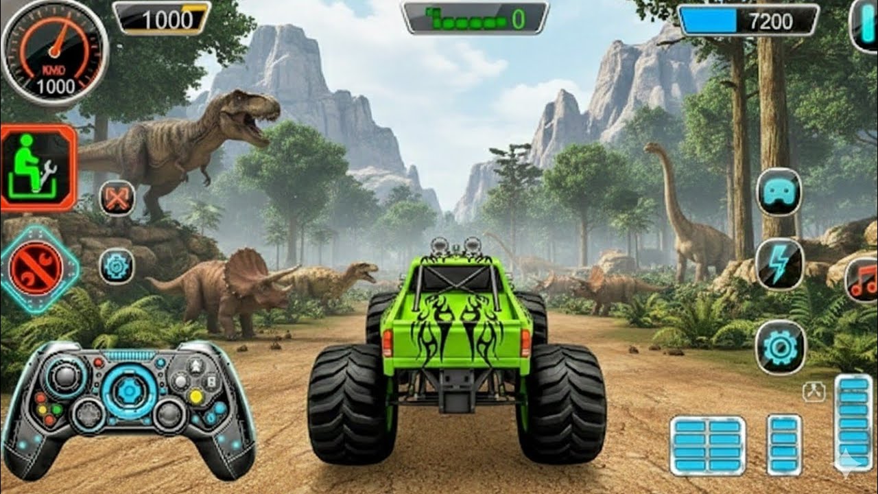 Mega Ultimate Monster Truck Impossible Craziest Extreme Mega Ramp Challenge 😱 | Android Gameplay