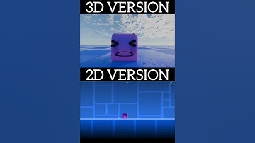 3D Version VS 2D Version in Geometry Dash! #geometrydash #gd #dimagd2