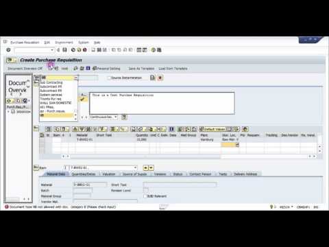 Video: How To Place A Purchase Requisition