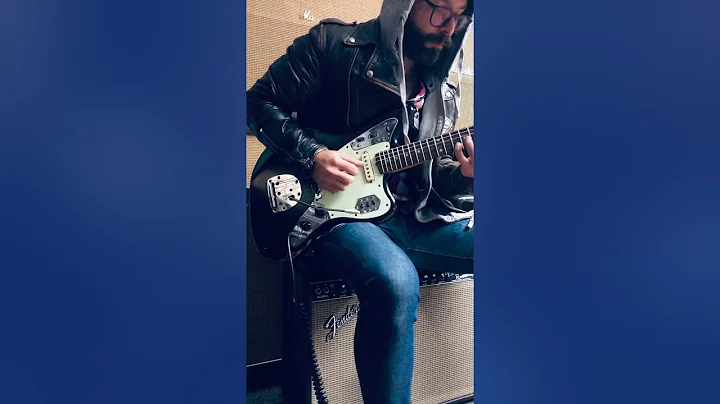 Jamin with custom color Jazzmaster and Super Reverb