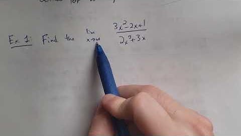 Horizontal Asymptotes; limits at infinity