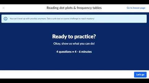 Data sets and Distribution - Reading Dot Plots & Frequency Tables