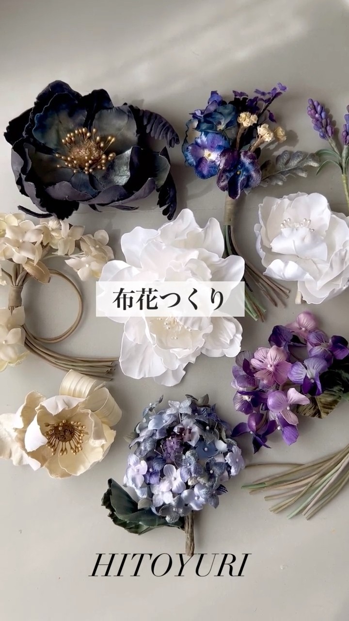 コサージュ(アートフラワー・布花) 布花 サクラ ソメイヨシノ 桜 一枝のコサージュ コサージュ