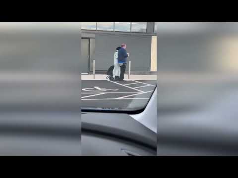 Touching video shows moment kindhearted Aldi worker helps OAP across car park in high winds