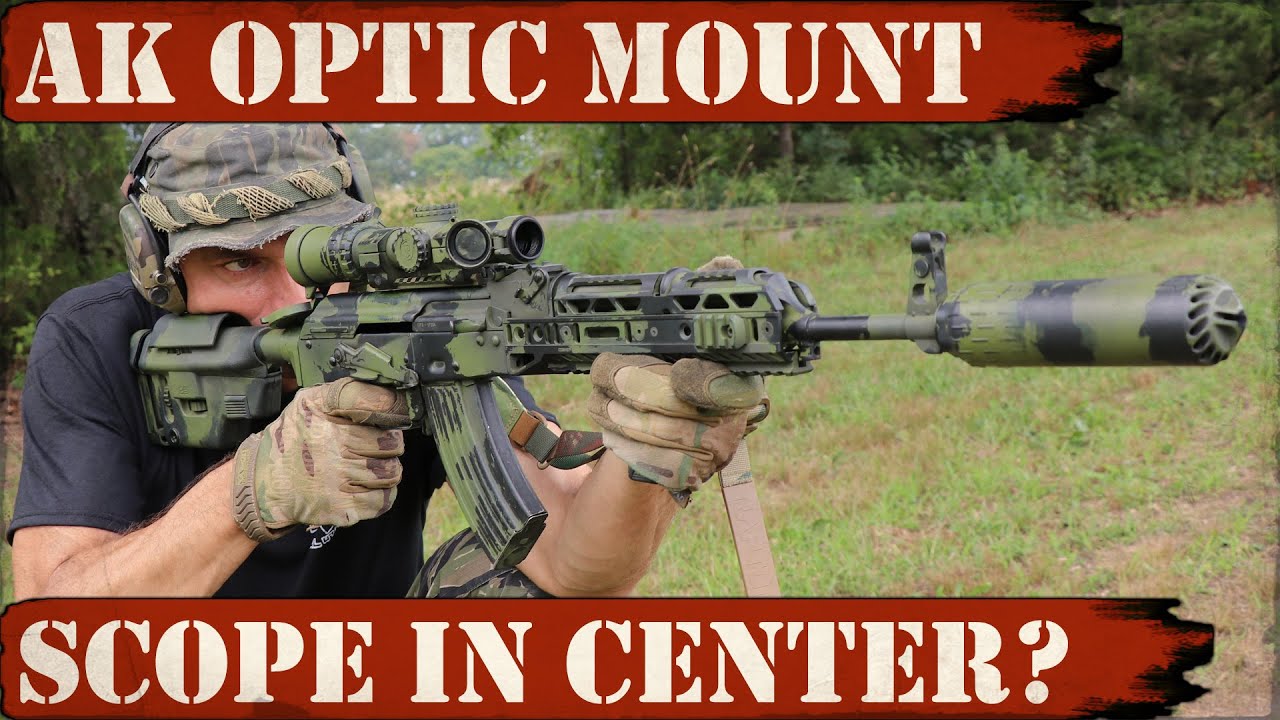 AK Optic Mount - Centering and Leveling scope! Scope off center? No problem! Really!