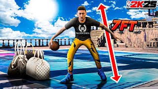 7ft DRIBBLE TUTORIAL NBA 2K25 *UPDATED* - HOW TO DRIBBLE ON A BIG BUILD - GLIDE BACK & MORE