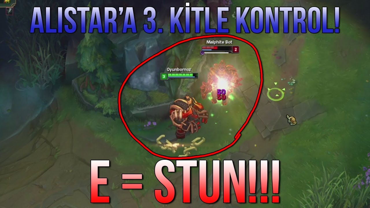 ALISTAR E = STUN!! LoL ALISTAR REWORK [GÜNCELLEME] - YouTube