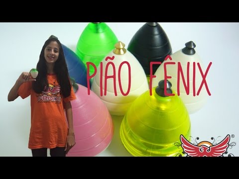 Pião Fênix Vermelho Transparente - Oncube: os melhores cubos