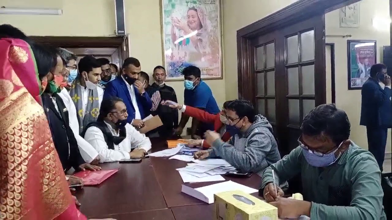 টাঙ্গাইল পৌর নির্বাচনে মেয়র মিরন কিভাবে কার সাথে দলীয় মনোনয়নপত্র সংগ্রহ করল