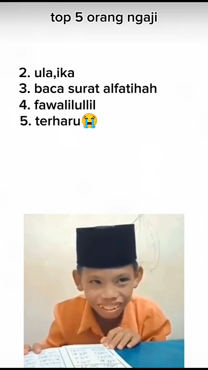 belajar ngaji bikin ngakak 😂😂siapa yang dulunya ngajinya sperti ini?😂 #lucu