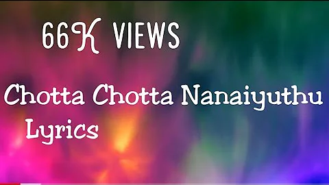 Chotta Chotta Nanaiyuthu சொட்ட சொட்ட நனையுது song with Lyrics from Taj Mahal movie