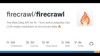 GitHub - firecrawl/firecrawl: The Web Data API for AI - Turn entire websites into LLM-ready markd...