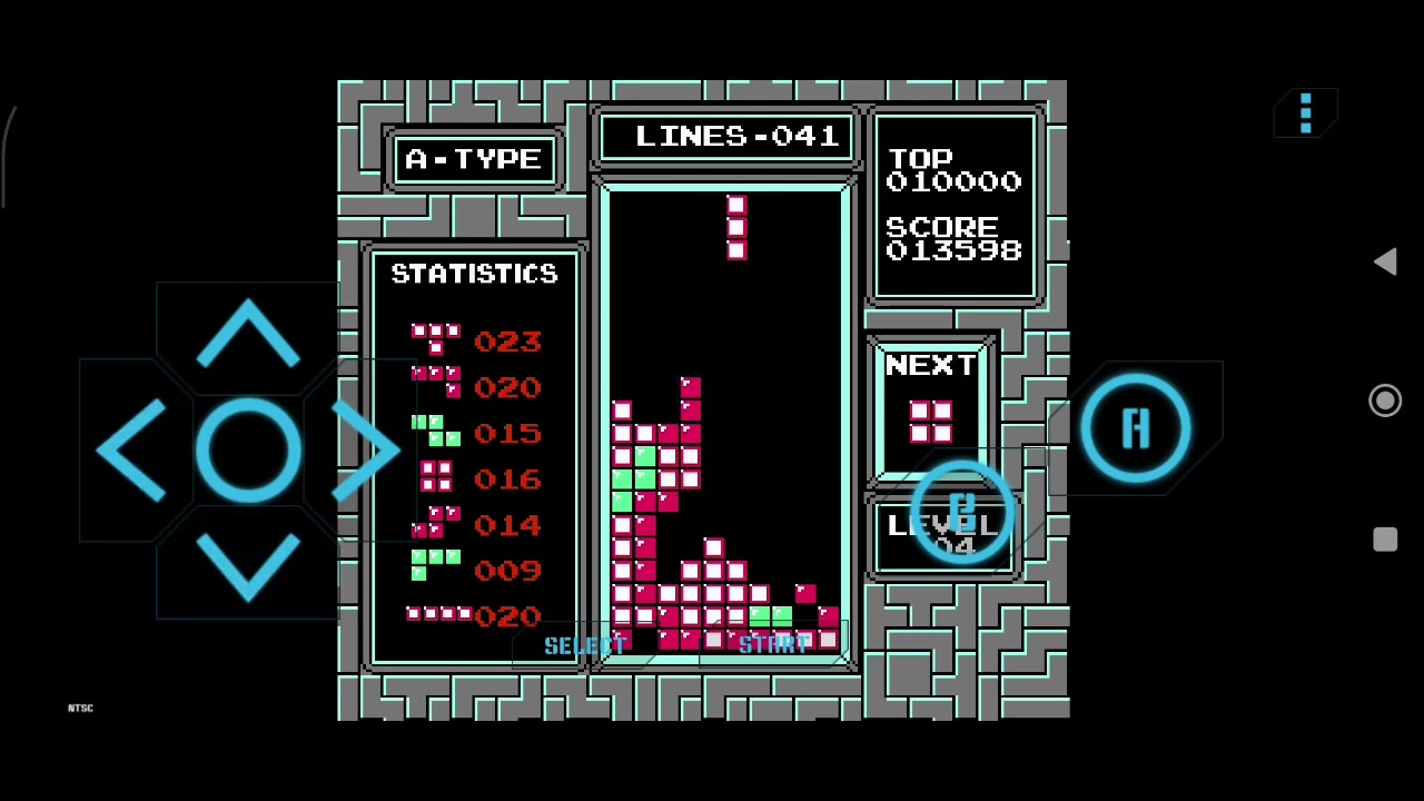 TETRIS famicom เล่นต่อบล็อกครับ