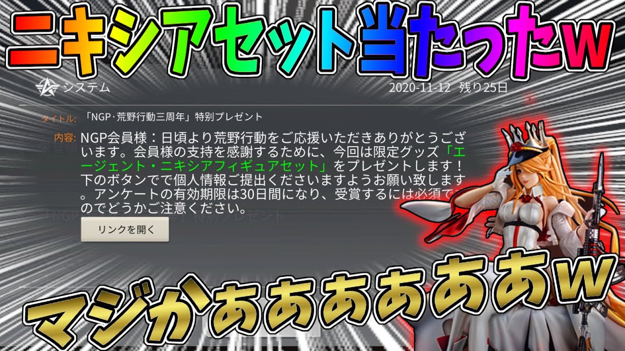 イベントで限定のニキシアフィギュアセットが当たったんだけどww