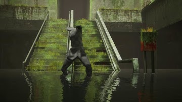 Test rendering of unreal using an alembic cahce import of ncloth from maya