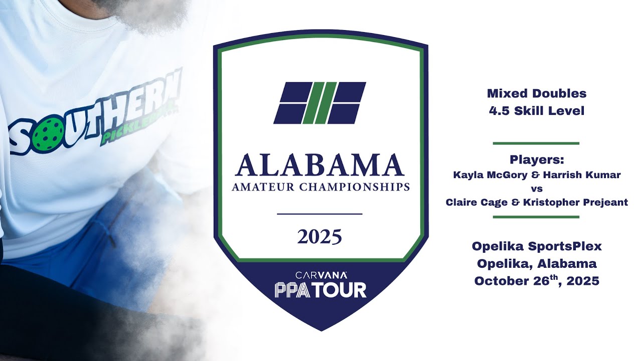 Mixed 4.5 Pickleball (Kayla & Harrish vs Claire & Kristopher)- 2025 AL State Championships