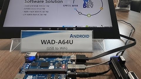 Testing USB to WiFi(RTL8188EU) on WAD-A64U board running Android OS.