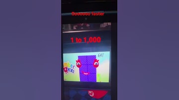Numberblocks 1 to 1,000 same ep3 season7 but I made it more faster