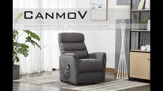 CANMOV LIFT CHAIR ASSEMBLY INSTRUCTIONS - LP005SG-4/LP005NB