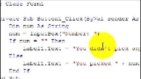 Visual Basic 2008 - Input Boxes [Tutorial]