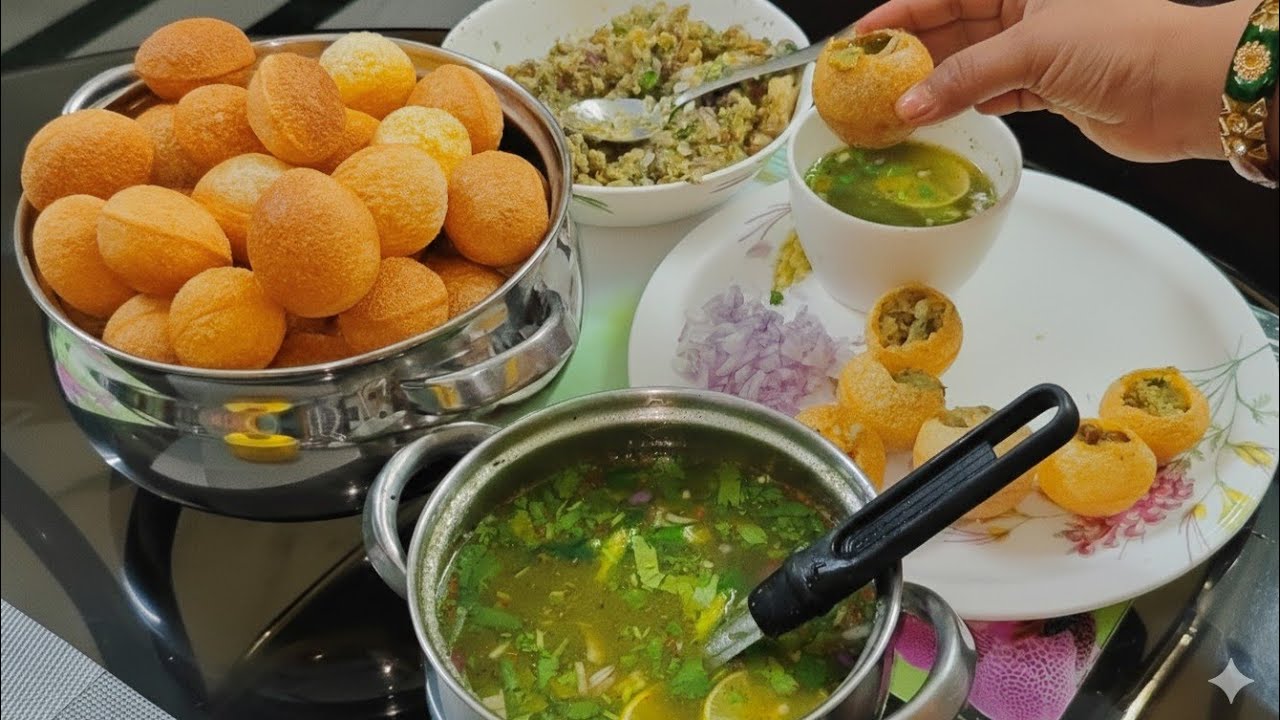 ठेले वाले के जैसे क्रिस्पी पानीपुरी बनाने की विधि इसेआसान तरीका नहीं देखा होगा|PANIPURI|HOLISPECIAL 