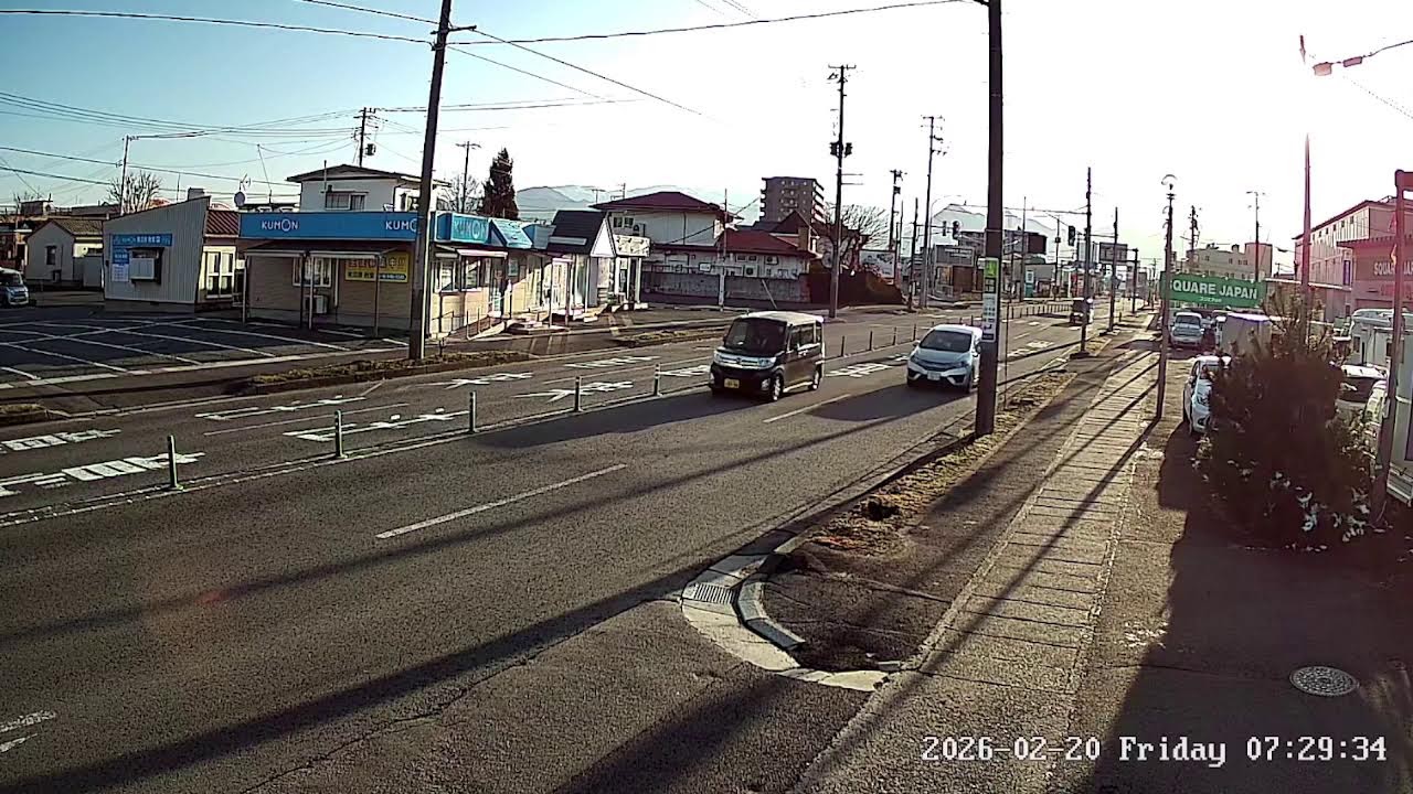 山形県山形市南館大通りライブカメラ Yamagata Yamagatashi Live camera.world.cam
