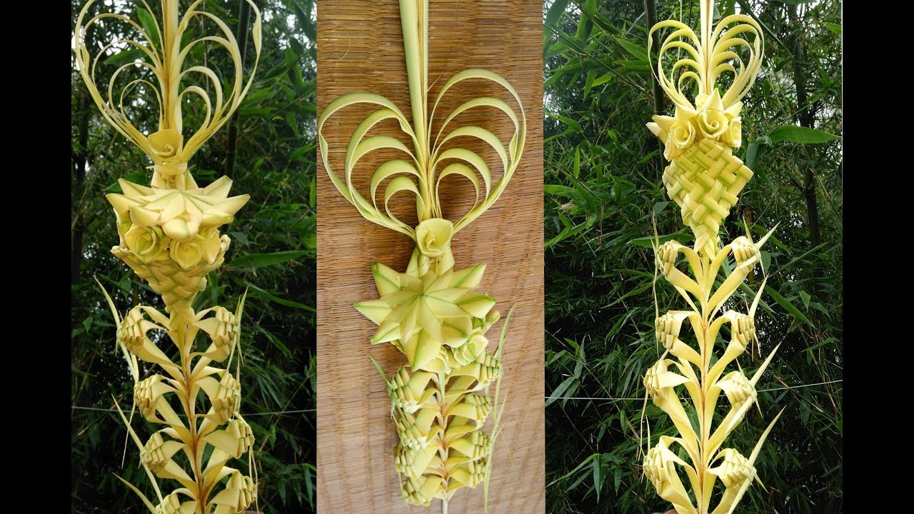 make a date tree leaf flower bouquet