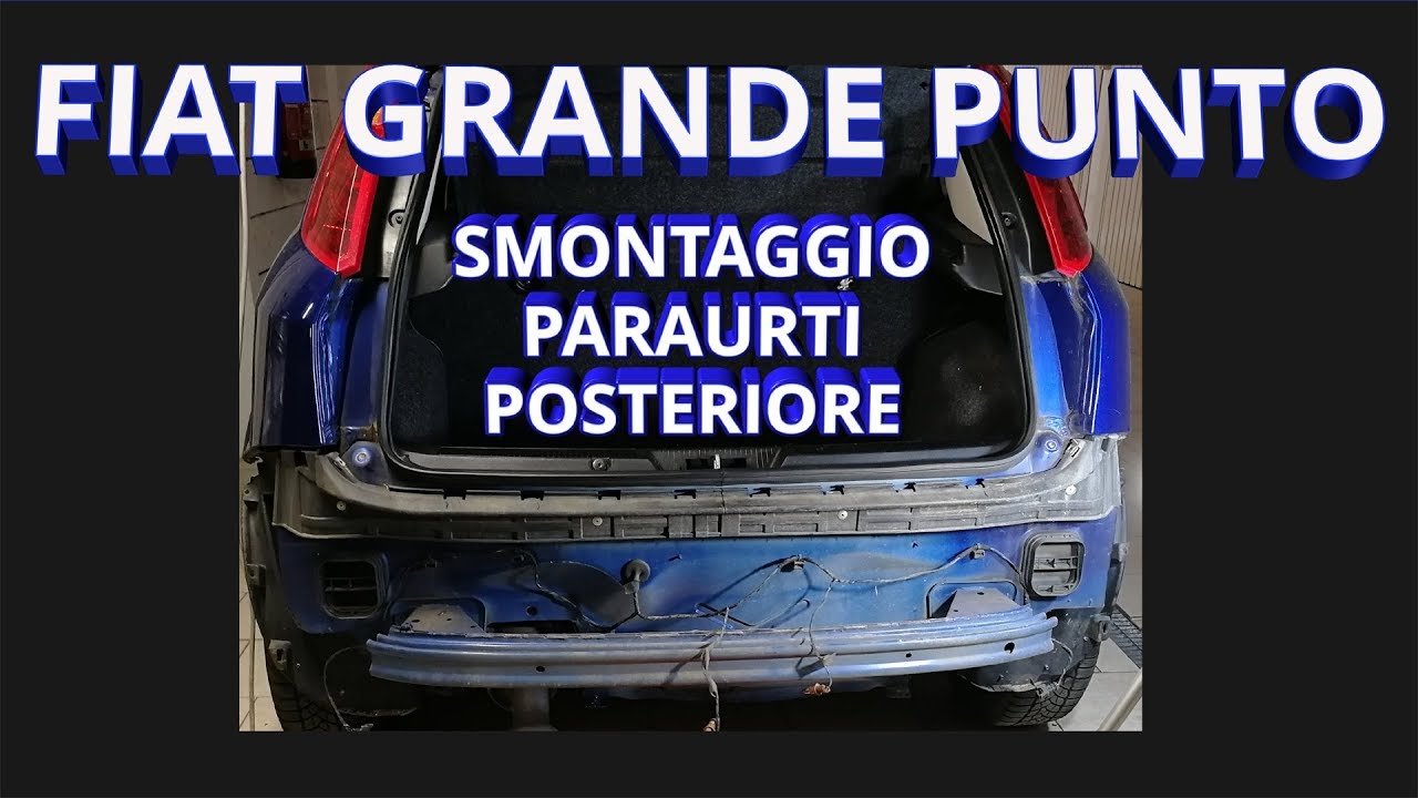 SMONTARE IL PARAURTI POSTERIORE Fiat Grande Punto 199 (evo/2012) Tutorial