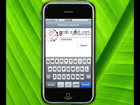 Grabadotcom.com Domain Name Search & Registration iPhone Application