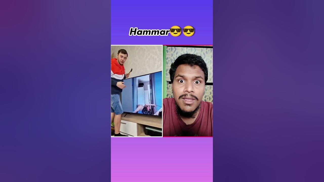 hammaer fall oooo #shorts #youtubeshorts #funny #reaction - YouTube