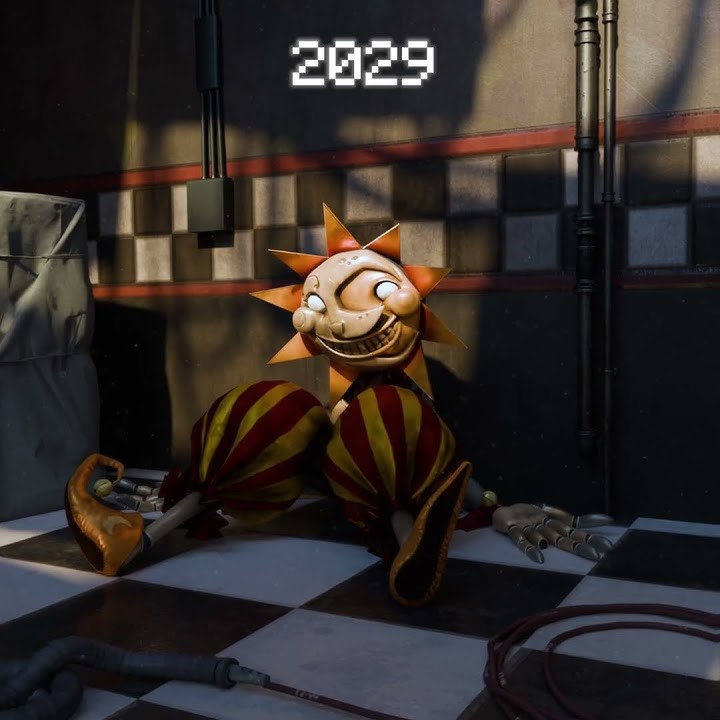 FNAF Daycare Attendant Sun over the years