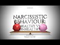 Narcissistic Behaviour : Unhealthy v Healthy