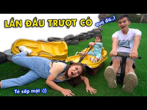 Gia Đình Chị Linh Nhi Lên Núi Du Lịch – Lần Đầu Chơi Trượt Cỏ Và Cái Kết (Sliding Grass)