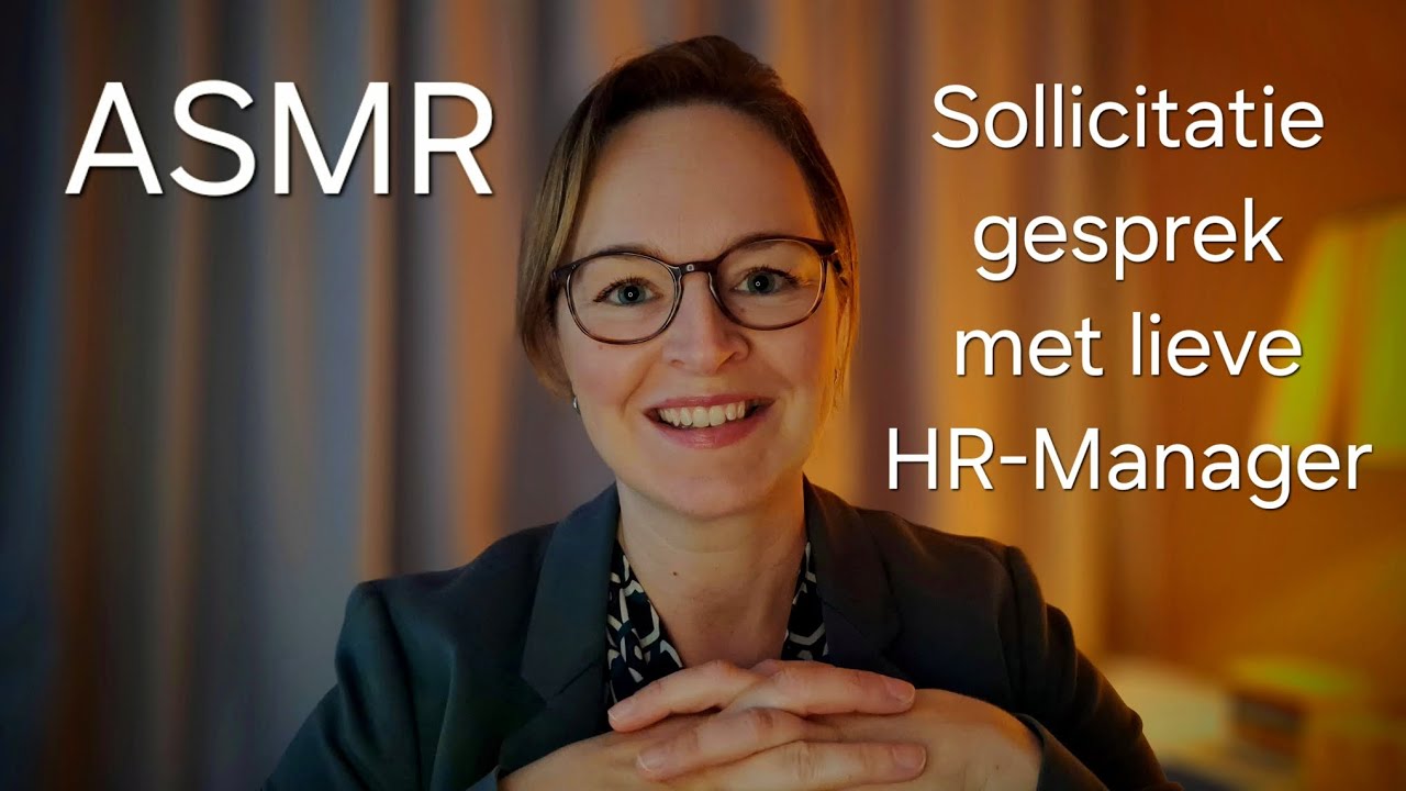ASMR RP | Sollicitatiegesprek met lieve HR-Manager | Veel typen en fluisteren