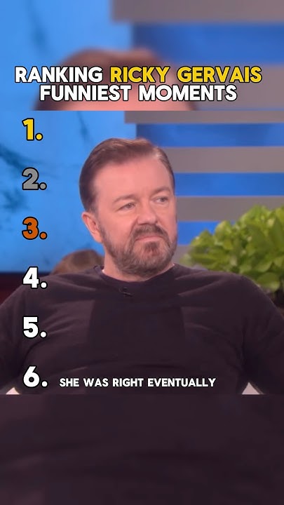 Ranking Ricky Gervais Funniest Moments - YouTube