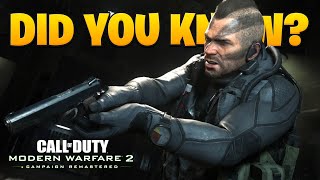 Did You Know Modern Warfare 2 Remastered