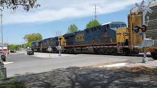 YN2 in the middle of this 3 loco lashup of the CSX M576 Northbound 546 axles. Portland, TN. 4/25 by The Maverick Railroader  266 views 2 weeks ago 4 minutes, 4 seconds